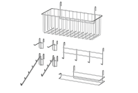 Wire Rack Shelving Accessories