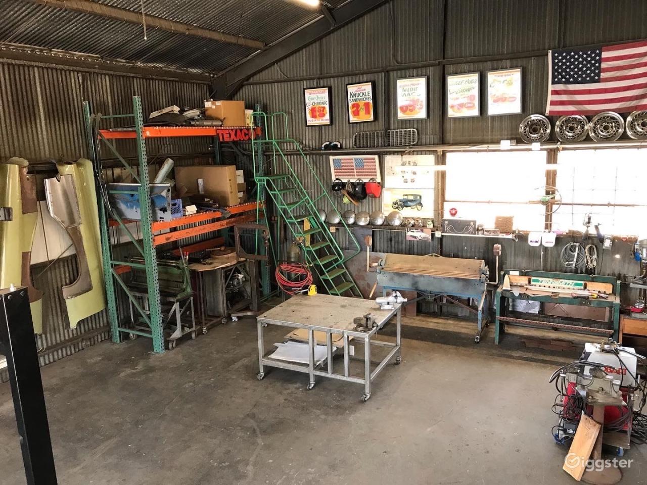 Vintage Car Restoration Shop | Rent this location on Giggster Automotive Restoration Shops